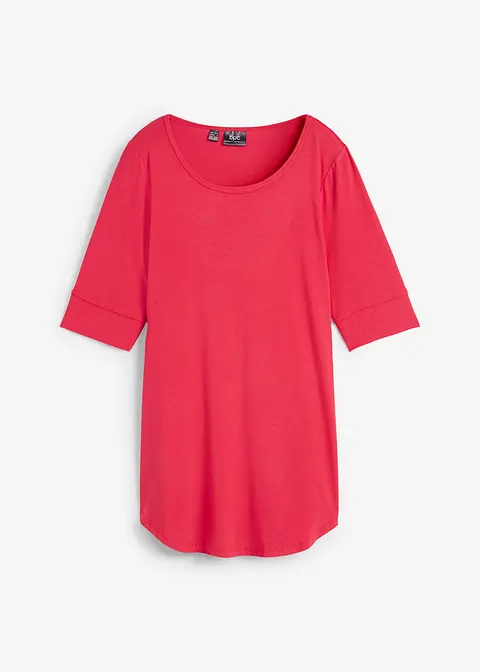 Long-Shirt, Halbarm in rot von vorne - bonprix