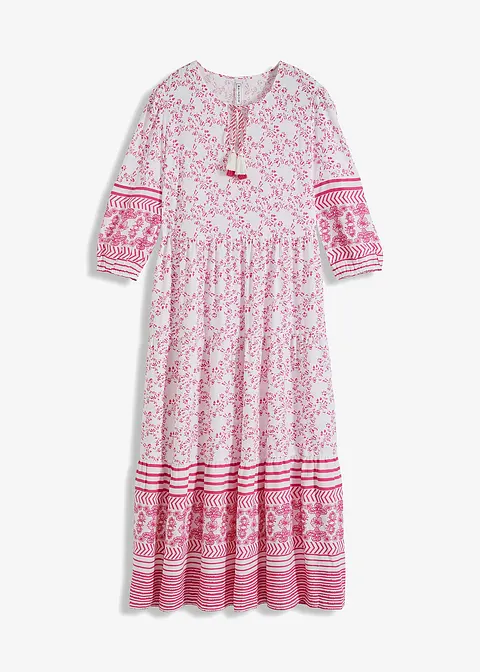 Maxikleid in weiß von vorne - bonprix
