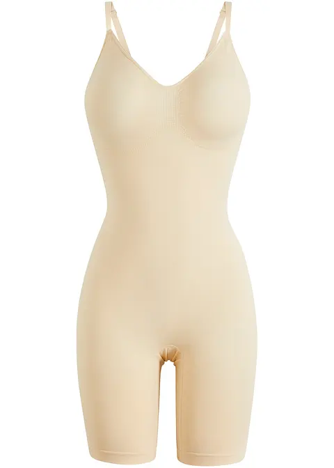 Seamless Body Shaper ​mit mittlerer Formkraft in beige von vorne - bonprix
