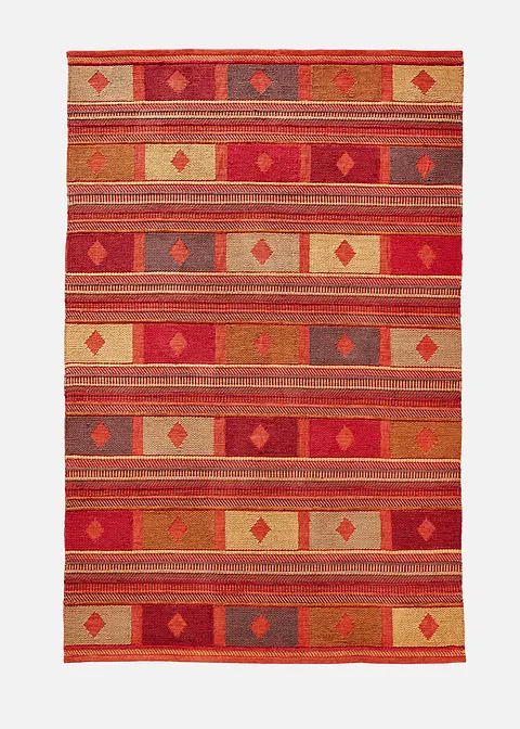 Kelim-Teppich in warmen Farben in orange - bonprix