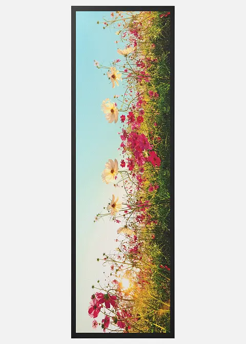 Fußmatte mit Blumenwiese in bunt - bonprix