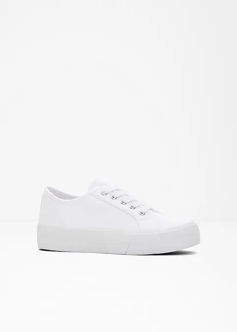 Plateau Sneaker in weiß - bonprix