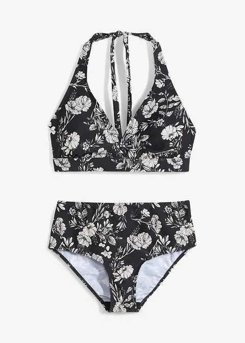Neckholder Bikini (2-tlg.Set) in schwarz von vorne - bonprix