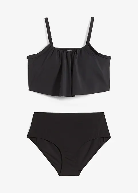 Bustier Bikini (2-tlg.Set) in schwarz von vorne - bonprix