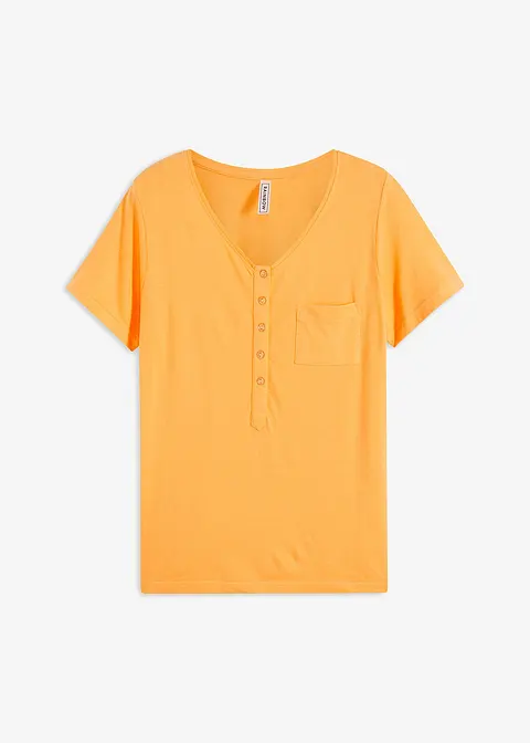 T-Shirt in orange von vorne - bonprix