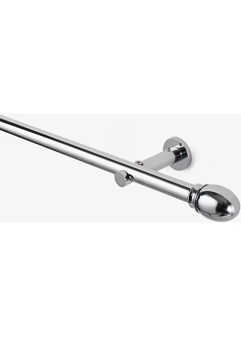 Gardinenstange Ball Wand-und Deckenmontage in silber - bpc living bonprix collection