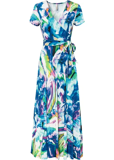 Maxikleid in blau von vorne - bonprix