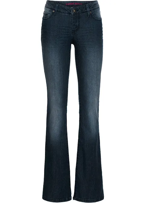 Bootcut-Jeans in blau von vorne - bonprix