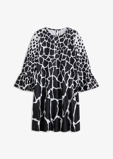 Kleid in schwarz von vorne - bonprix