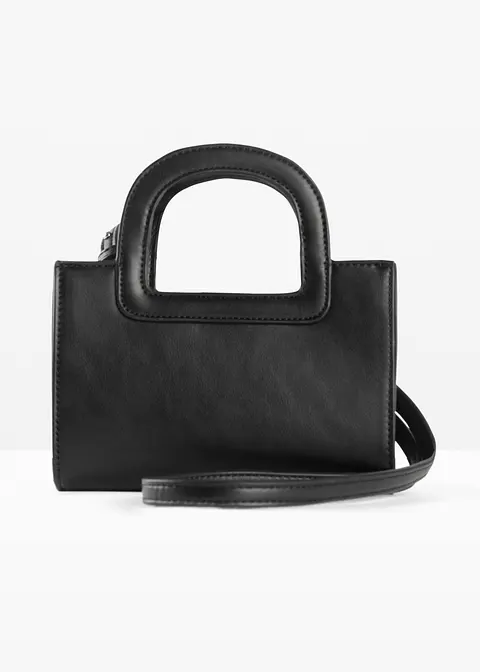 Handtasche in schwarz von vorne - bonprix