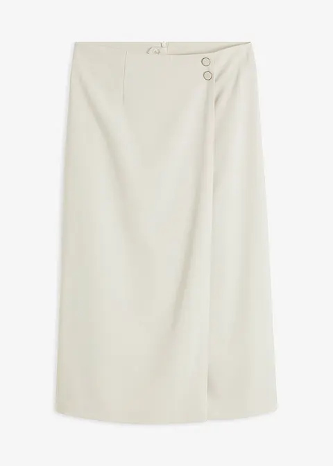Rock in beige von vorne - bonprix