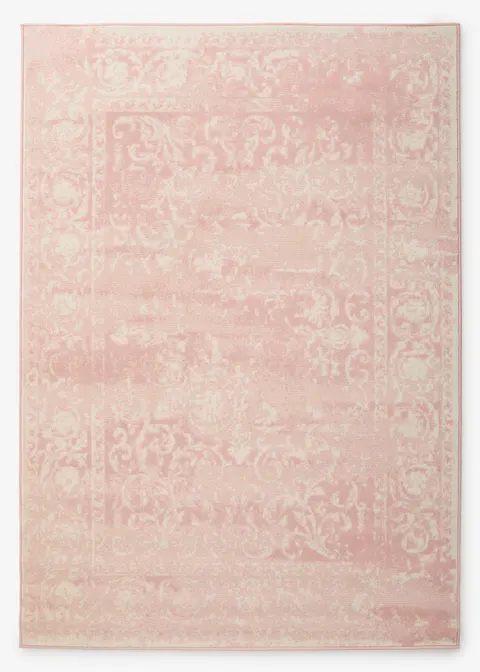 Teppich im orientalischen Vintagedesign in rosa von vorne - bonprix