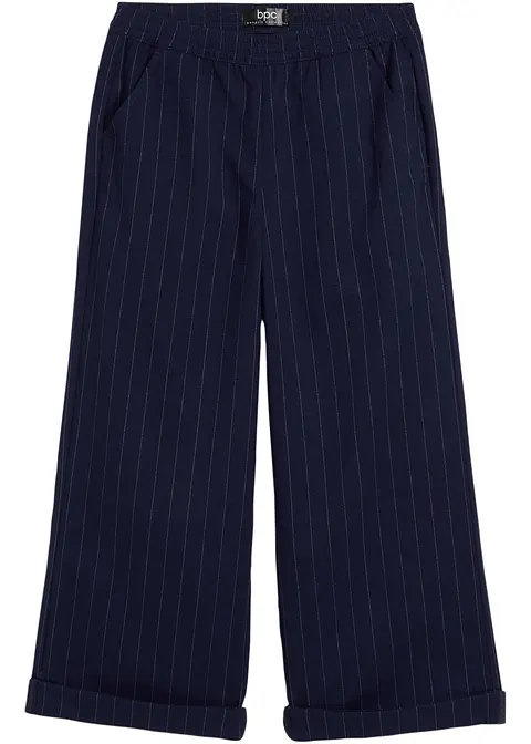 Mädchen Webhose in blau von vorne - bonprix