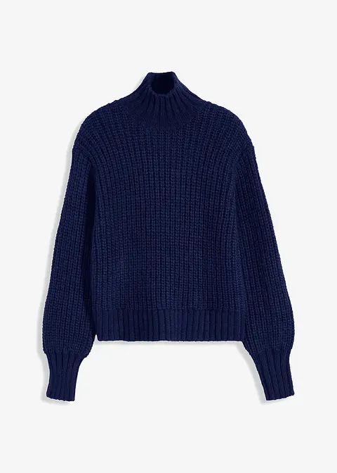 Pullover in blau von vorne - bonprix