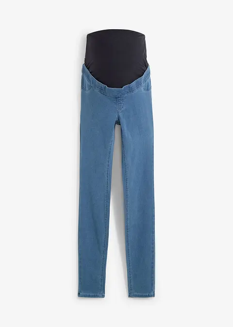 Umstandsthermojeggings in blau von vorne - bonprix