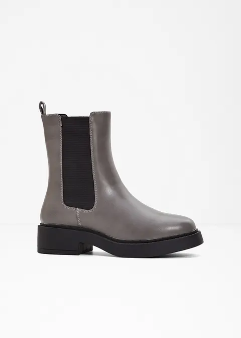 Chelsea Boot in grau - bonprix