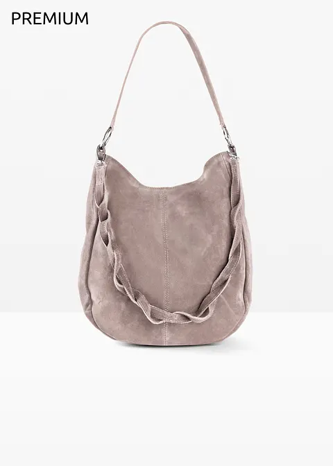 Ledertasche in beige von vorne - bonprix