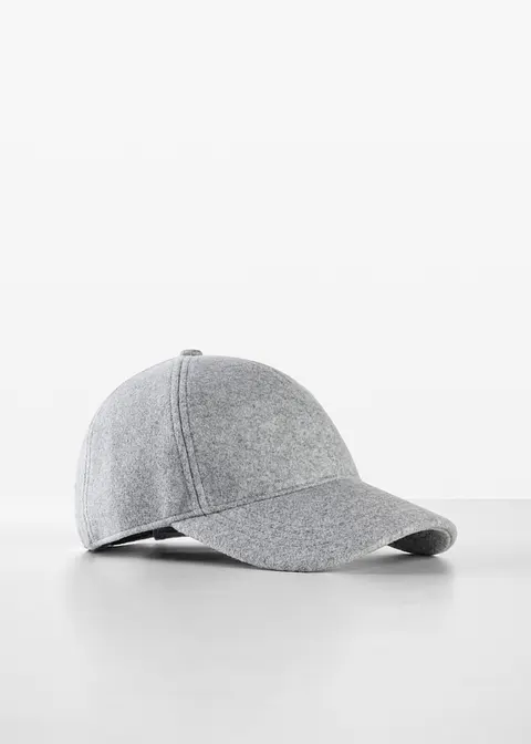 Cap in grau von vorne - bonprix