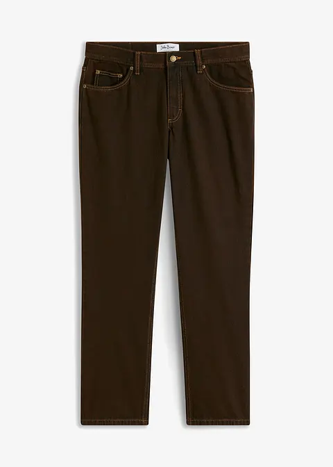 Regular Fit Jeans aus stabilem Denim, Straight in blau von vorne - bonprix