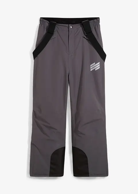 Skihose in grau von vorne - bonprix