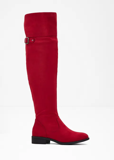 Overknee Stiefel in rot - bonprix