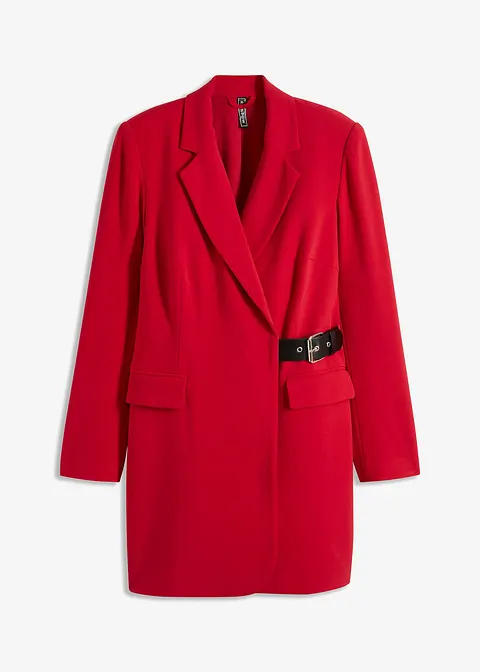 Kurzes Blazer-Kleid in rot von vorne - bonprix