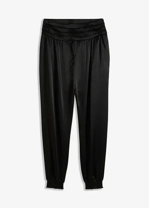 Lässige Hose in schwarz von vorne - bonprix