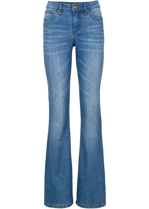 Stretch-Jeans BOOTCUT in blau von vorne - bonprix