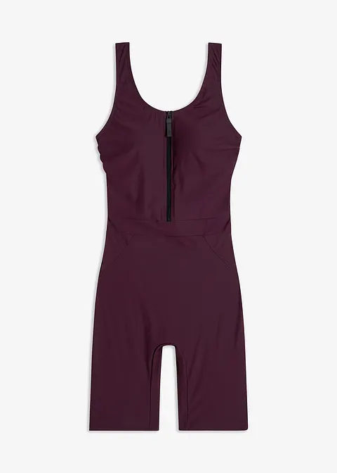 Shape Badeanzug leichte Formkraft in lila von vorne - bonprix