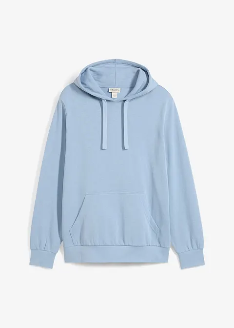 Kapuzensweatshirt in lila von vorne - bonprix