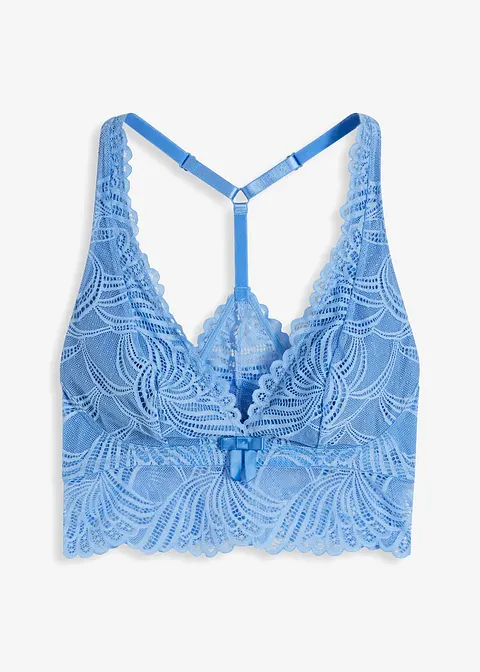 Bustier ohne Bügel in blau von vorne - bonprix