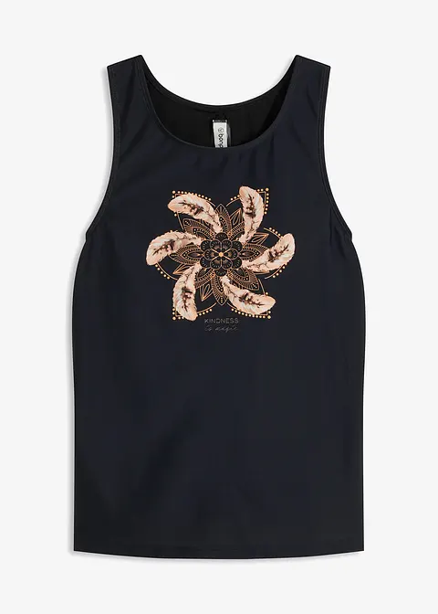 Tankini (2-tlg.Set) in schwarz von vorne - bonprix