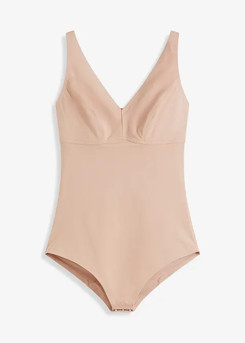 Nahtloser Medium Shape Body ohne Bügel in beige von vorne - bonprix