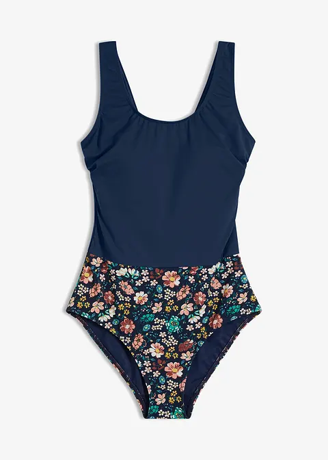Shape Badeanzug mittlere Formkraft in blau von vorne - bonprix