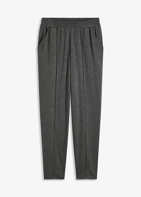 Schlupfhose mit Biese in grau von vorne - bonprix