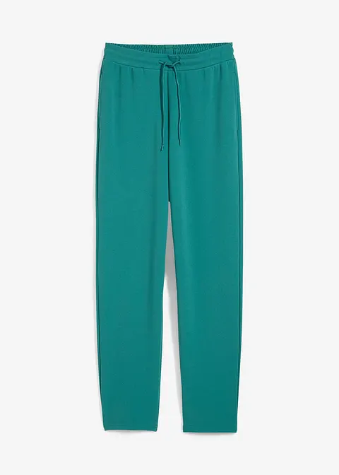 Schmale Sweathose in petrol von vorne - bonprix