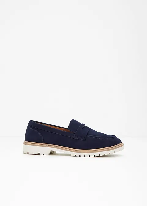 Loafer in blau - bonprix