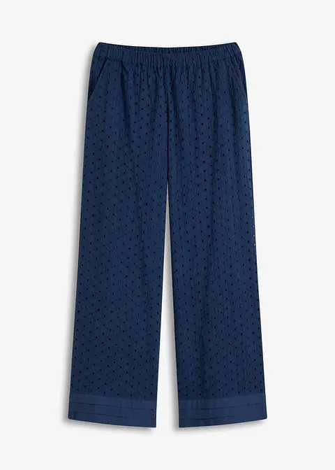 Marlenehose in blau von vorne - bonprix