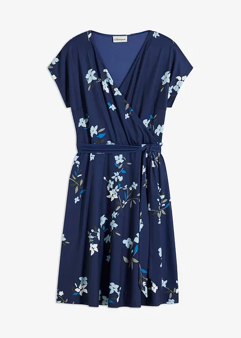 Shirtkleid in blau von vorne - bonprix