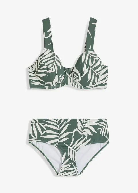 Minimizer Bikini (2-tlg.Set) in grün von vorne - bonprix