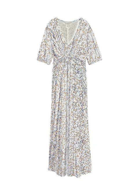 Maxi-Umstands- und Stillkleid aus Jersey in blau von vorne - bonprix