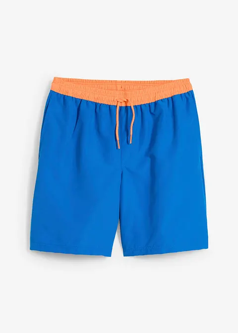 Badeshorts in blau von vorne - bonprix
