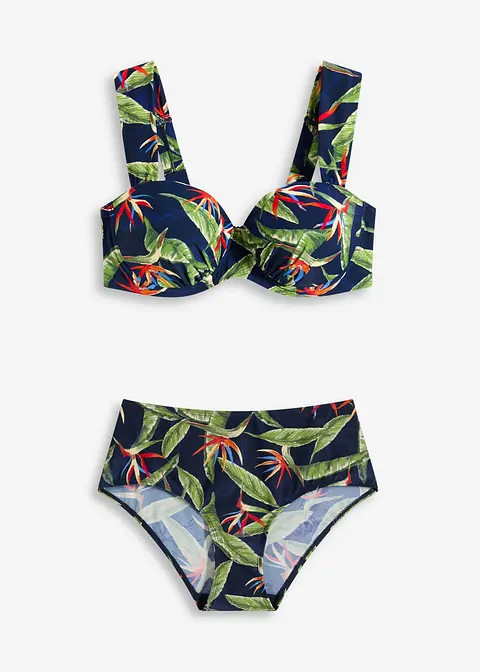 Balconette Bikini (2-tlg.Set) in blau von vorne - bonprix