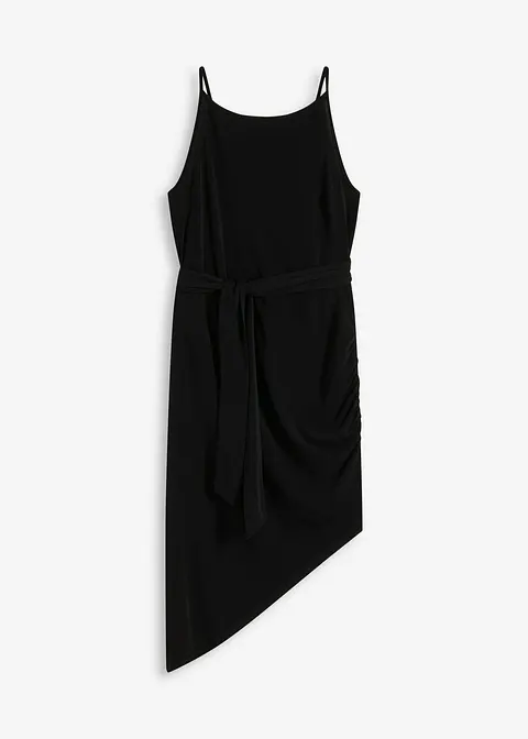 Jerseykleid in schwarz von vorne - bonprix