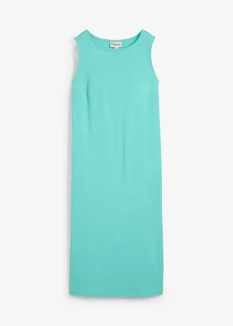 Midikleid aus reiner schwerer Bio-Baumwolle in grün von vorne - bonprix