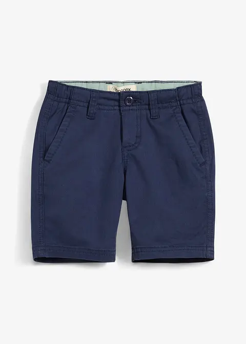 Chino-Bermuda, Regular Fit in blau von vorne - bonprix