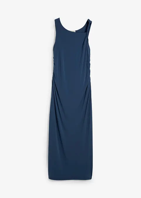 2-in-1 Umstands- und Stillkleid mit seitlichen Reißverschlüssen in blau von vorne - bonprix