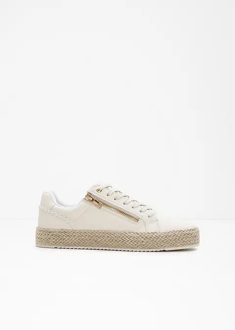 Sneaker in weiß - bonprix