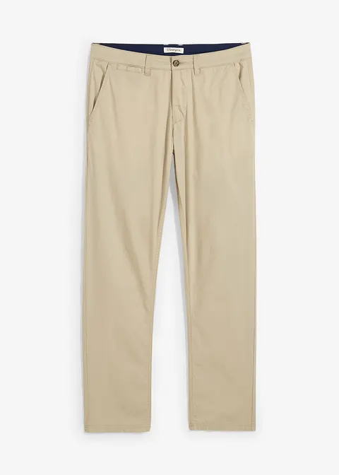 leichte Chino-Hose, Regular Fit in grün von vorne - bonprix