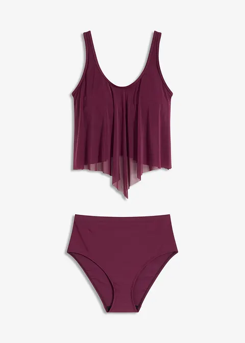 Tankini (2-tlg.Set) in lila von vorne - bonprix